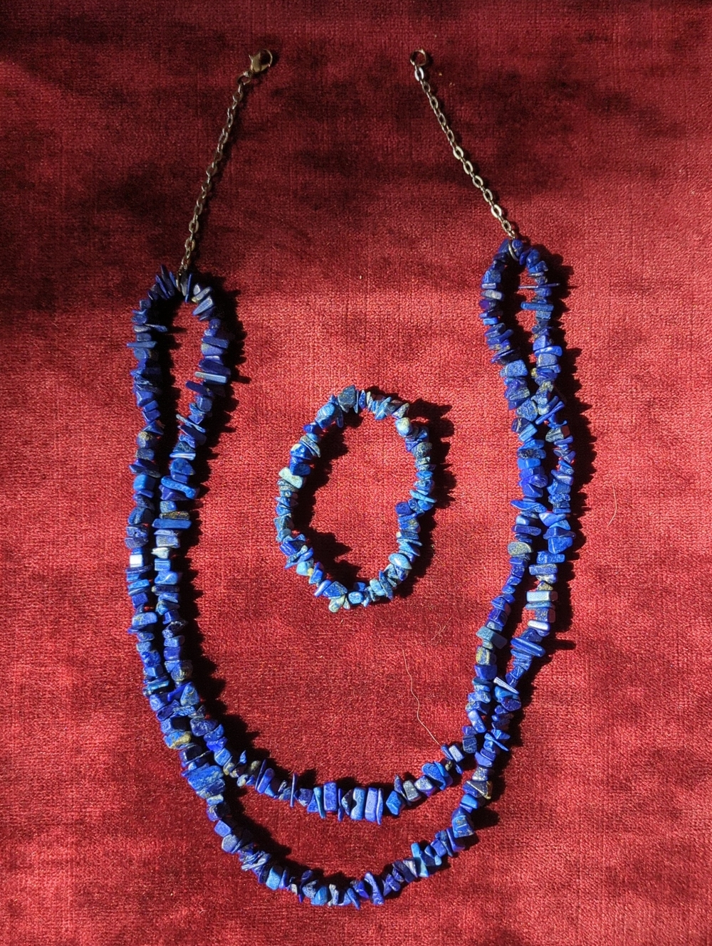 Lapis Luzuli Chip Necklacel